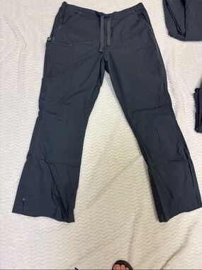 Women's Gray  Drawstring Scrub Pants